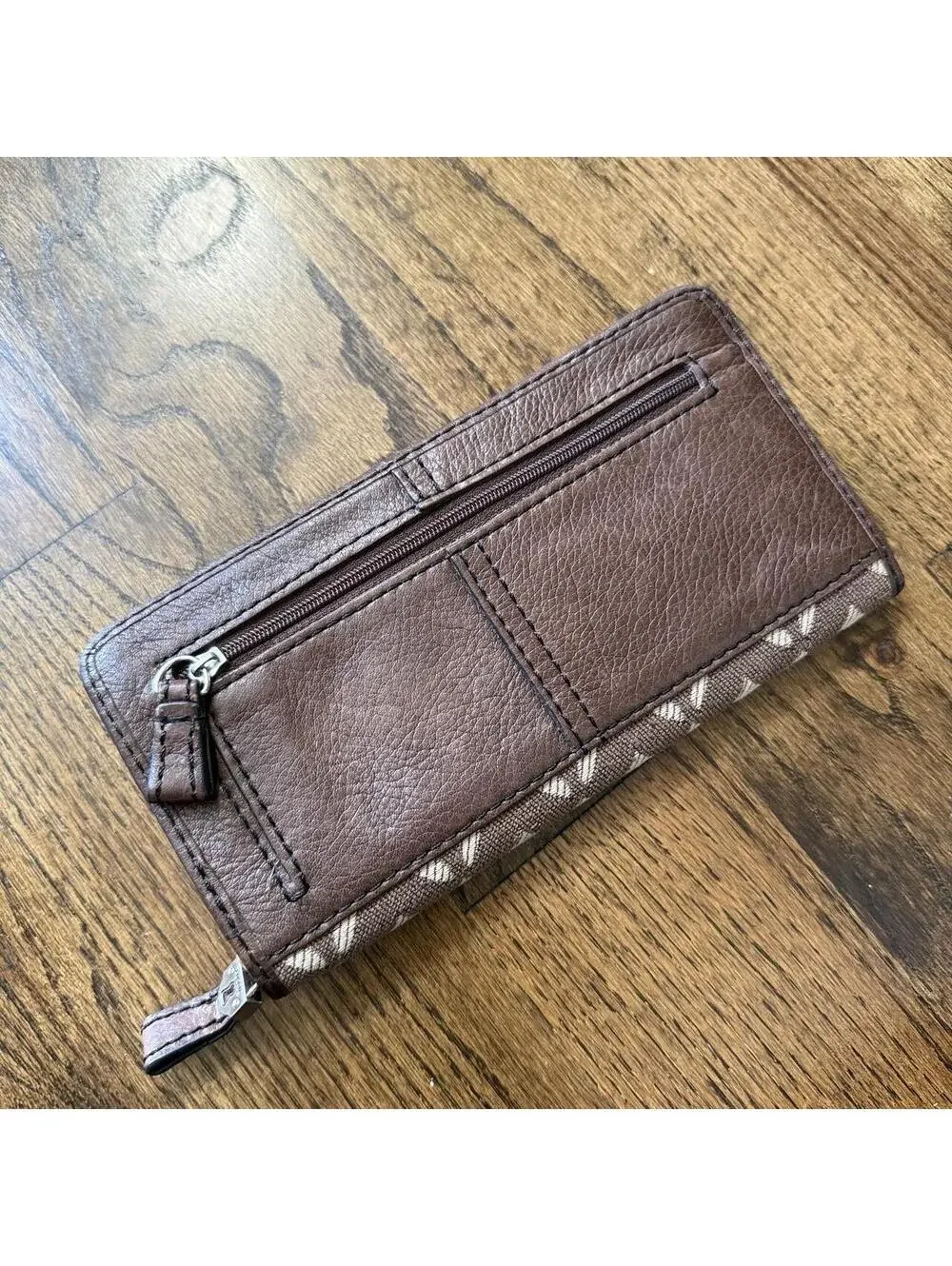 Fossil Monogram Jacquard Wallet 🤎